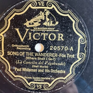 10 Zoll 78 1/min - Paul Whiteman - Lied des Wanderers / So blau / Victor 20570 - Bild 1 von 4