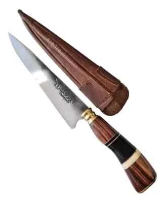 Faca Cuchillo Knife Artesanal Churrasco Barbecue BBQ Rústica Carbono 7 Pol - Image 1 of 4