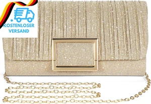 BAIGIO Elegant Clutch Damen Glitzer Abendtaschen Damen Glänzende Clutch Tasche E - Bild 1 von 12