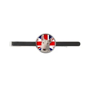 Bull Terrier Inglés Perro Union Jack Bandera Corbata Barra Deslizante Regalo Cumpleaños C273 - Imagen 1 de 1