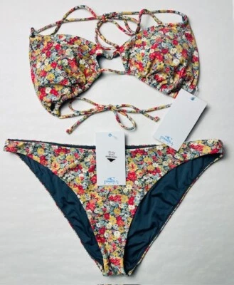 NUEVO CON ETIQUETAS O’Neill Traje de Baño Eden Ditsy Madrid Bikini Floral Parte Superior Parte Inferior Mezcla y Combina M XL Foto 1 de 4
