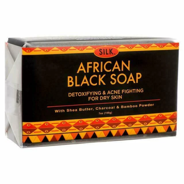 Silk African Black Soap Detoxifying & Acne Fighting for Dry Skin - 7 oz