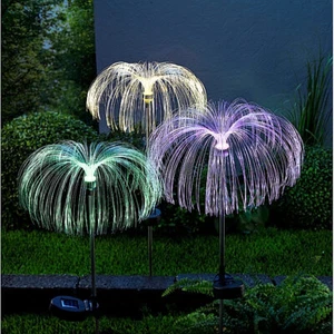 Set 3 Spine Solari da Giardino Fantasia Asta in Acciaio Inox con Picchetto da Terra LED - Foto 1 di 4