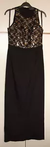 Little Mistress Black Maxi/Long Evening Dress / Party / Ball Gown Women's UK 10 - Picture 1 of 17