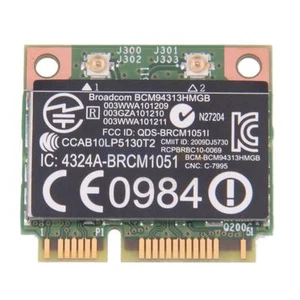 Tarjeta PCIE BroadCom BCM94313HMGB 657325-001 Wifi Bluetooth 4.0 para computadora portátil HP - Imagen 1 de 1