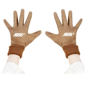 For ARRI photographer Split finger touch screen brown Suede gloves Sale new - Picture 1 of 7