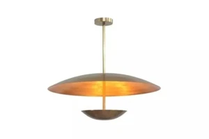 1950's Mid Century Murano Glass Cube Sputnik Italian Modern Brass Chandeliers - Picture 1 of 6