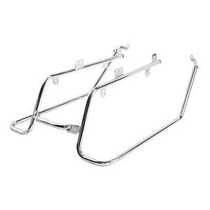 Chrome Saddlebag Conversion Bracket Fit For Harley Dyna Low Rider FXDL 2008-2017 - Picture 1 of 12