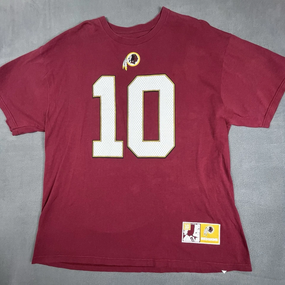 Washington Redskins NFL Shirt Adult 2XL Robert Griffin III RG3 #10 Majestic Mens - Image 1 of 4