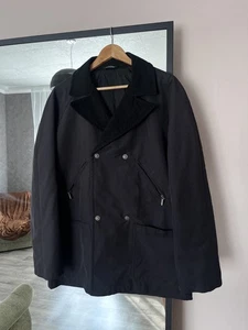 VINTAGE VERSACE JEANS COUTURE MANTEL JACKE SCHWARZ GR. M MADE IN ITALY - Bild 1 von 13