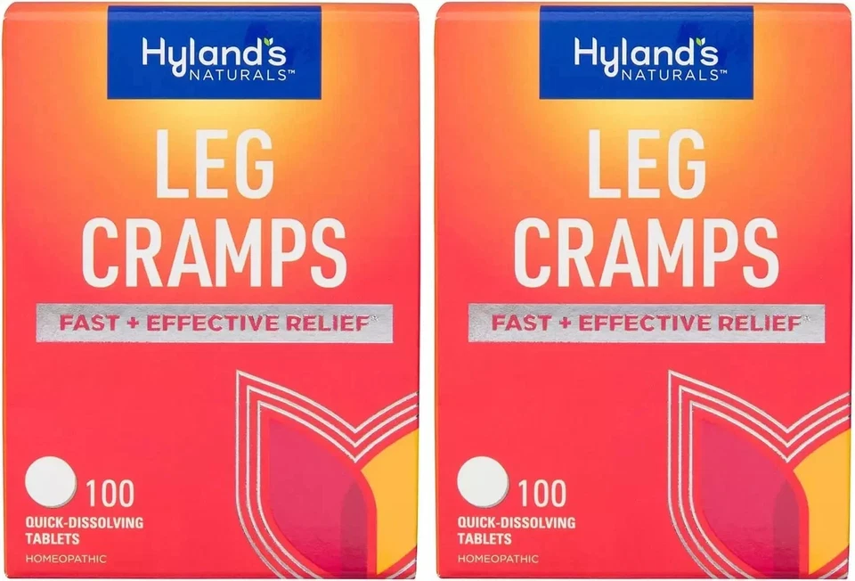 Hylands Calambres en las Piernas Tabletas de Disolución Rápida Alivio Natural del Dolor Paquete de 2 100ct Foto 1 de 4