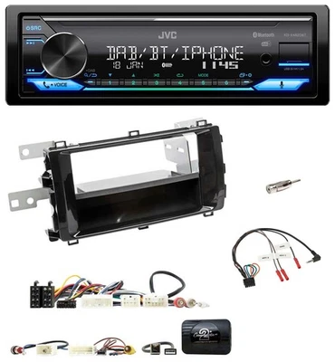 JVC Bluetooth DAB USB Lenkrad Autoradio für Toyota Auris 2013-2015 schwarz - Bild 1 von 4