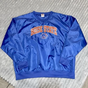 Boise State Broncos BSU Windbreaker Pullover 2XL RED OAK Sportswear - Picture 1 of 12