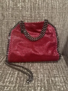 STELLA MCCARTNEY Falabella Leder 2way Tote Schultertasche Rot - Bild 1 von 24