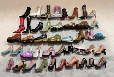 Vintage To Now MGA Bratz Doll Lot of 45 Assorted Single Shoes & Boots No Pairs - Image 1 of 4