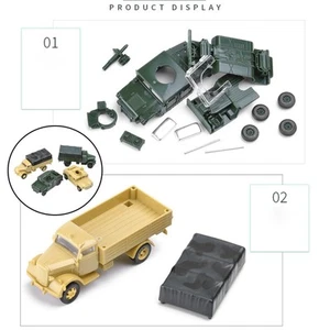 4x1/72 USA Humvee Deutschland LKW Sand Tisch Spielzeug, Mikro Landschaft - Bild 1 von 7