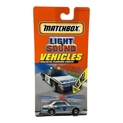 Mercedes 500 SEC 1997 Matchbox Silver Police vehículos de luz y sonido 1984 nuevo en caja Foto 1 de 4