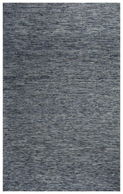 5x8 Rizzy Rugs Blue Lines Rows Banded Striped Area Rug BKS101 - Aprx 5' x 7' 6" - Image 1 of 2