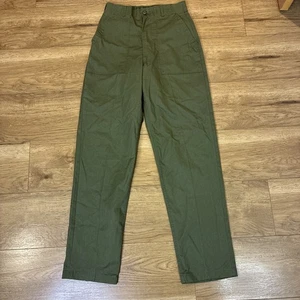VINTAGE US Army Pants 30x33 Green OG 507 Trouser Utility Durable Press Solid 80s - Picture 1 of 7