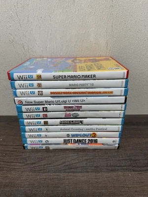 Lote de 11 Videojuegos Nintendo Wii U PROBADOS Mario, Donkey Kong, Minecraft y Más Foto 1 de 4