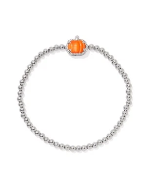 Pulsera Kendra Scott Calabaza Elástica Latón Rodiado Naranja Madre Perla Foto 1 de 3