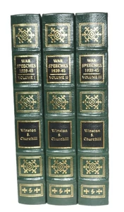 Easton Press The War Speeches of Winston S. Churchill 1939-45 3 Vols 2001 WWII - Foto 1 di 13