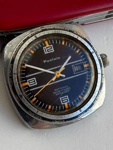 RELOJ WILL VINTAGE HOMBRE PARA PIEZAS NO FUNCIONA POCLAIN 17 RUBIS DIVER FECHA - Imagen 1 de 9