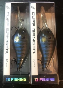 (2) 13 Fishing Cliff Banger 70 Crankbait - Rusty Bream - Discontinued - Bild 1 von 4