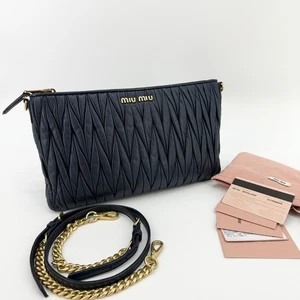 Miu Miu Matelassé Chain Crossbody Bag 1293 142017375 - Picture 1 of 8