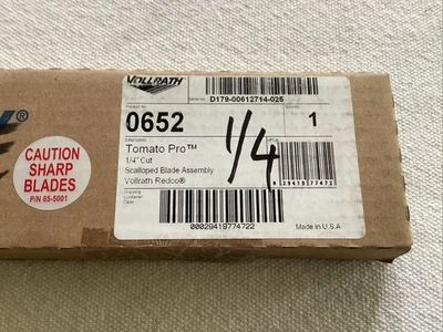 Conjunto de cuchilla festoneada Vollrath 0652 1/4" para Tomato Pro™ y Econo Pro® Foto 1 de 4