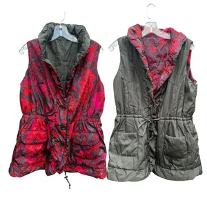 Gilet Oilily reversibile motivo floreale S rosso verde oliva 26810349 - Foto 1 di 20