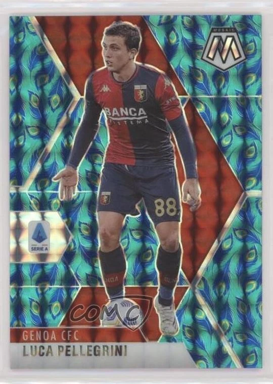 2020-21 Panini Mosaic Serie A Choice Peacock Mosaic Prizm Luca Pellegrini #46 - Image 1 of 2
