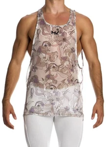 Modus Vivendi Art Nouveau Vest, Racerback, Drop Armhole, Lightweight, Sheer - Picture 1 of 8