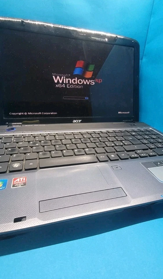Notebook Retrogaming Acer /15.6 / 8GB/T9400 /Ati HD 4650 1GB/ Windows Xp 64 BIT - Immagine 1 di 4