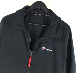 Mens Berghaus Zip Fleece Black Lining Jacket Coat Casual Outdoor Hiking Size 2XL - Picture 1 of 19