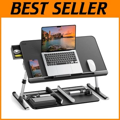 Ergonomic Portable Laptop Bed Table with Dual Drawers - Perfect for Productivity - Image 1 of 4