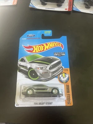 Ford Shelby GT350R 2017 Hot Wheels Zamac Muscle Mania #2/10 Silver Mustang RR Foto 1 de 4