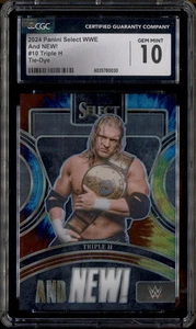 2024 Panini Select WWE And NEW Tie Dye #10 Triple H /25 CGC 10 - Picture 1 of 2
