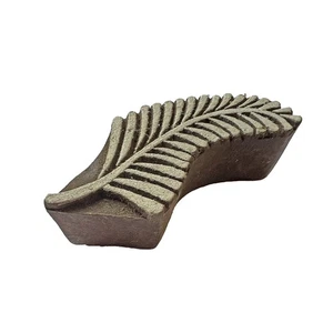 8,5 cm KORU NZ Farnblatt Holz Druck Block Stempel Basteln Batik - handgeschnitzt - Bild 1 von 2