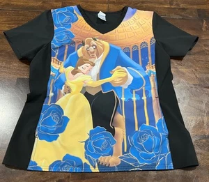 Disney Die Schöne und das Biest Scrub Top Damen Größe L - Bild 1 von 5