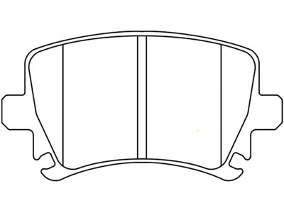 For 2005-2010 Volkswagen Passat Brake Pad Set Rear Hawk 93962NXVH 2006 2007 2008 — 第 1/3 张图片