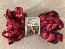 Red Heart Boutique Ribbons Yarn Rosebud 3.5 oz 42 yds 5% Metallic