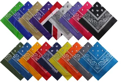 ALL U NEED Tuch Bandana Paisley Sport Baumwolle Nickituch Biker Motorrad Halstuch Kopftuch