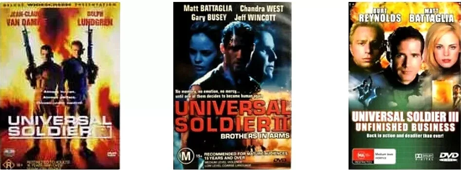 Universal Soldier / II Brothers in Arms / III Unfinished Business (DVD) NEW - Image 1 of 1