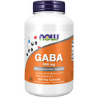 Now Foods GABA 500 mg avec vitamine B6, 200 gélules