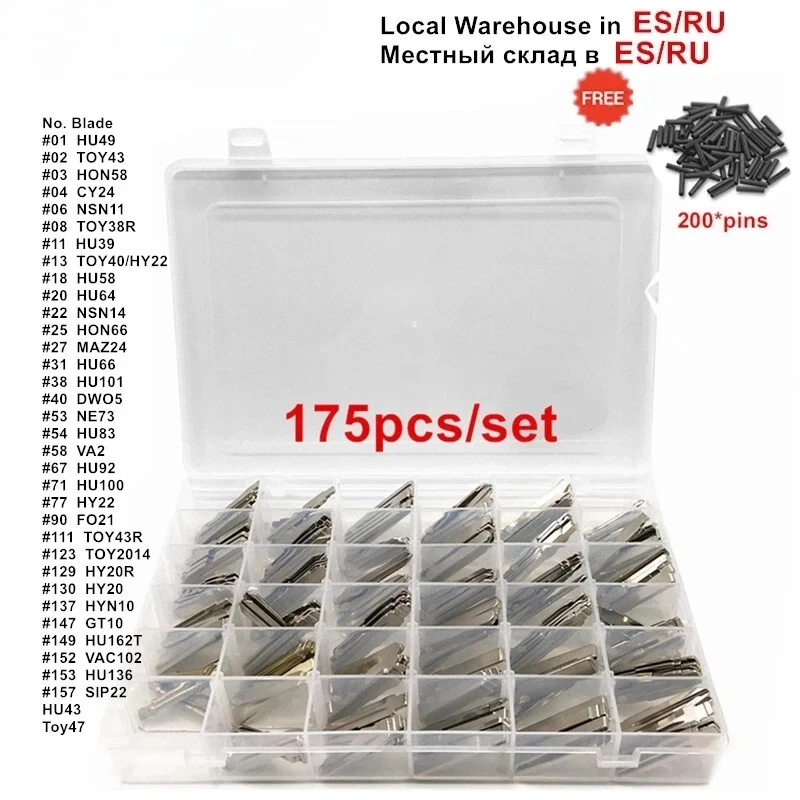 175pcs Car Key Blank Remote KD Key Blade Fit for Renault Toyota BMW AUDI PSA US - Image 1 of 4