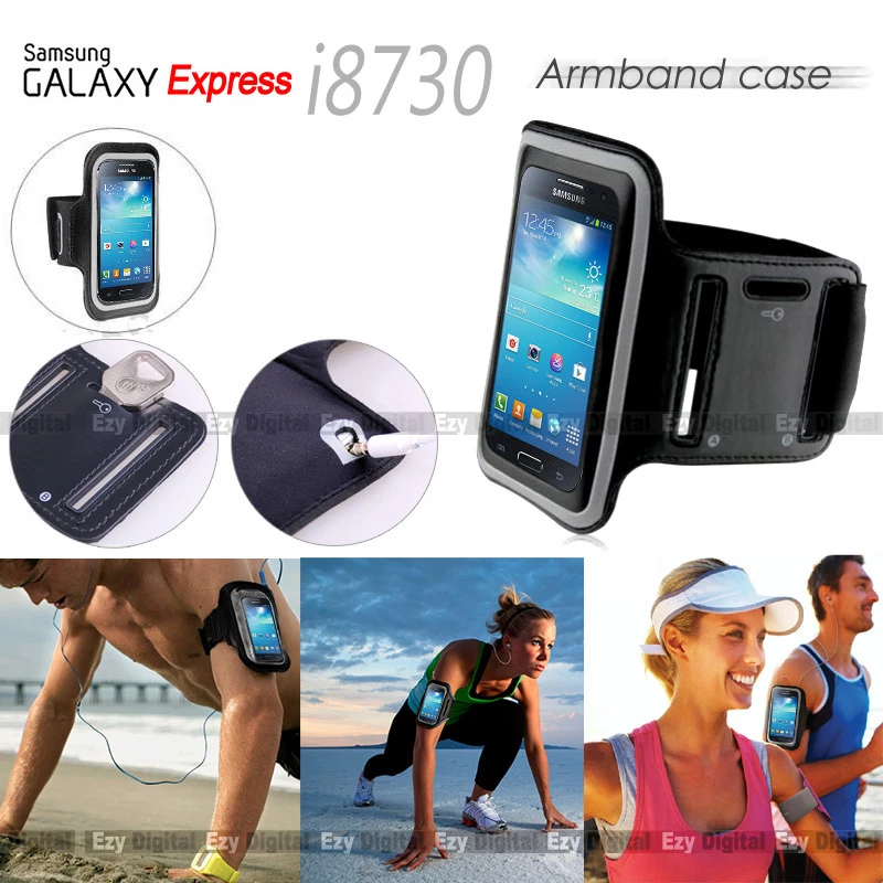 BLACK Running GYM Armband Case For Samsung Galaxy Express i8730 - image 1 of 1