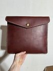 Vintage Able Closures Genuine American Hand Crafted Leather Document Case 13X11