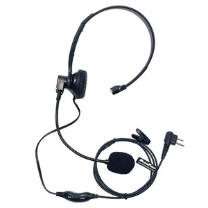 VOX PTT Mikrofon über Kopf Kopfhörer für Motorola Walkie Talkie CP200 CLS1110 - Bild 1 von 6