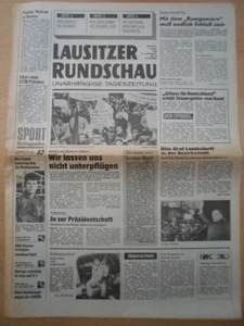 LAUSITZER RUNDSCHAU 5. März 1990 Montag Cottbus -Bauern auf Demo Lübben - Picture 1 of 1